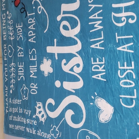 21- Inspirational Words To My Sister Throw Blanket NWT - Picture 2 of 8